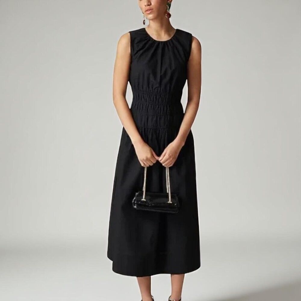 J. Crew Hyacinth dress in cotton poplin Size XXS Petite